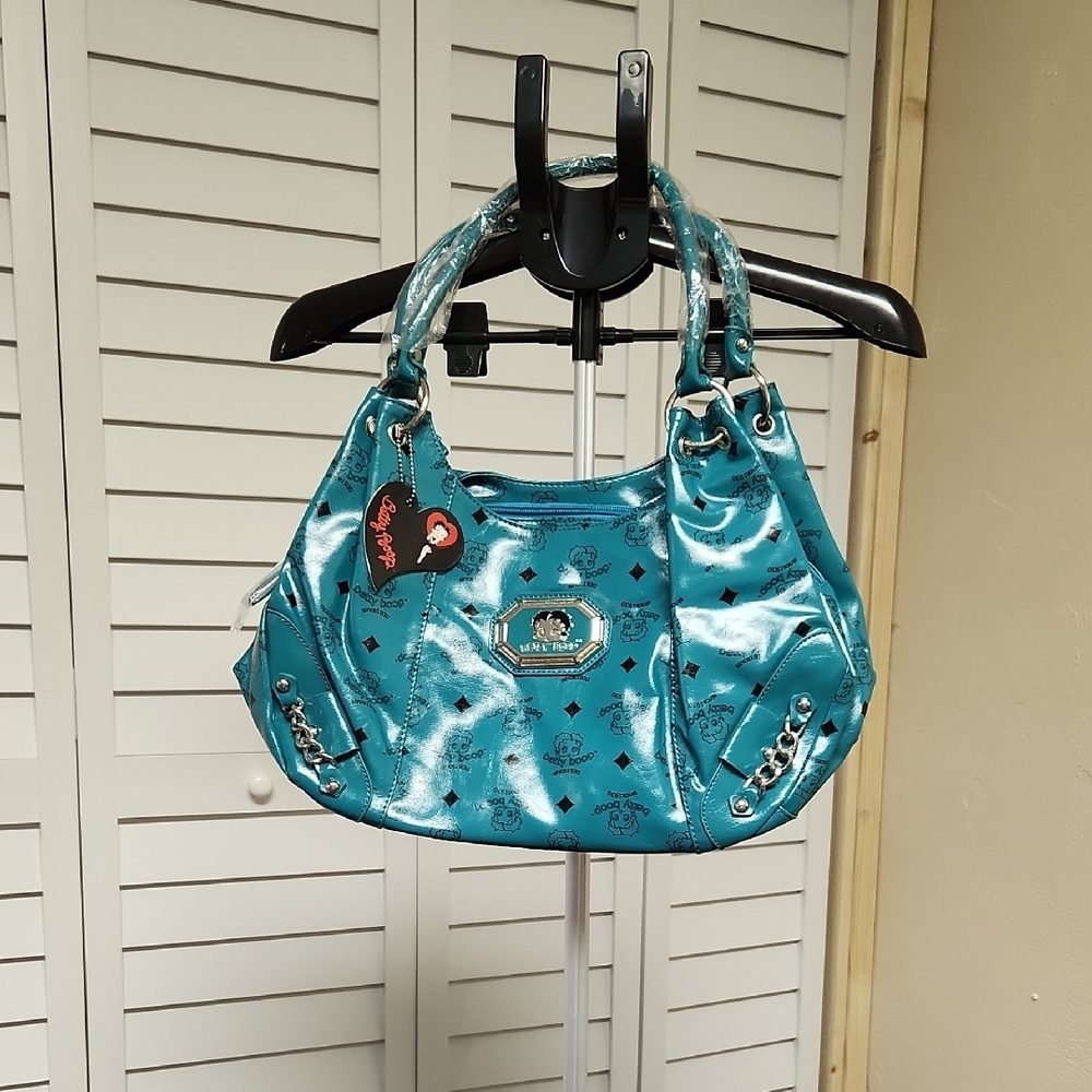 BETTY BOOP Blue Designer Women's Bag